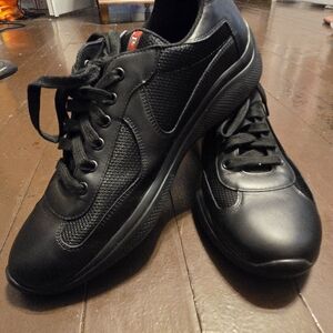Prada Men's Black Athletic Sneakers